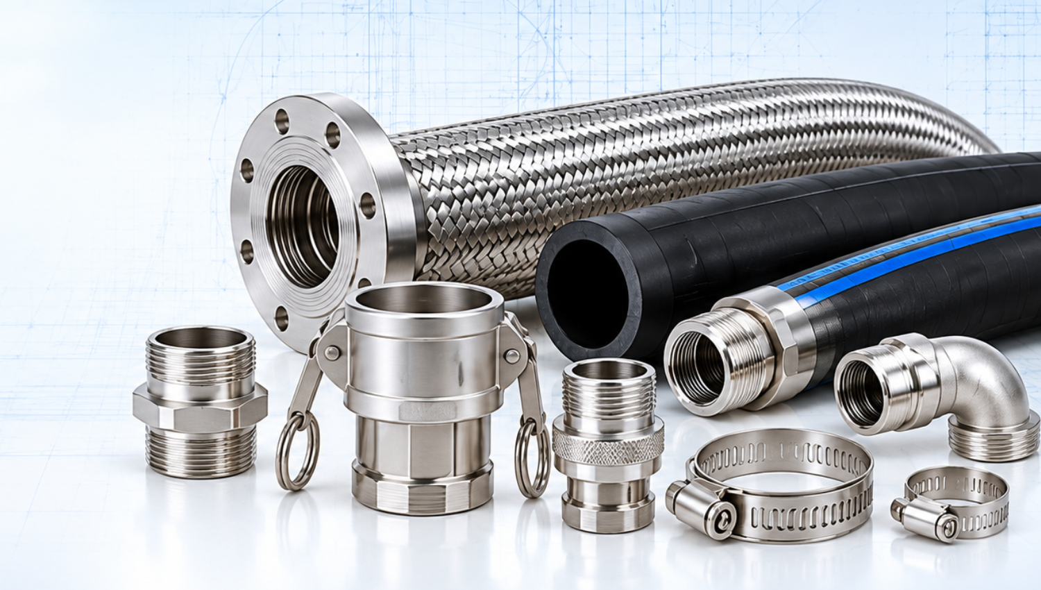 Industrial hoses and connection solutions
